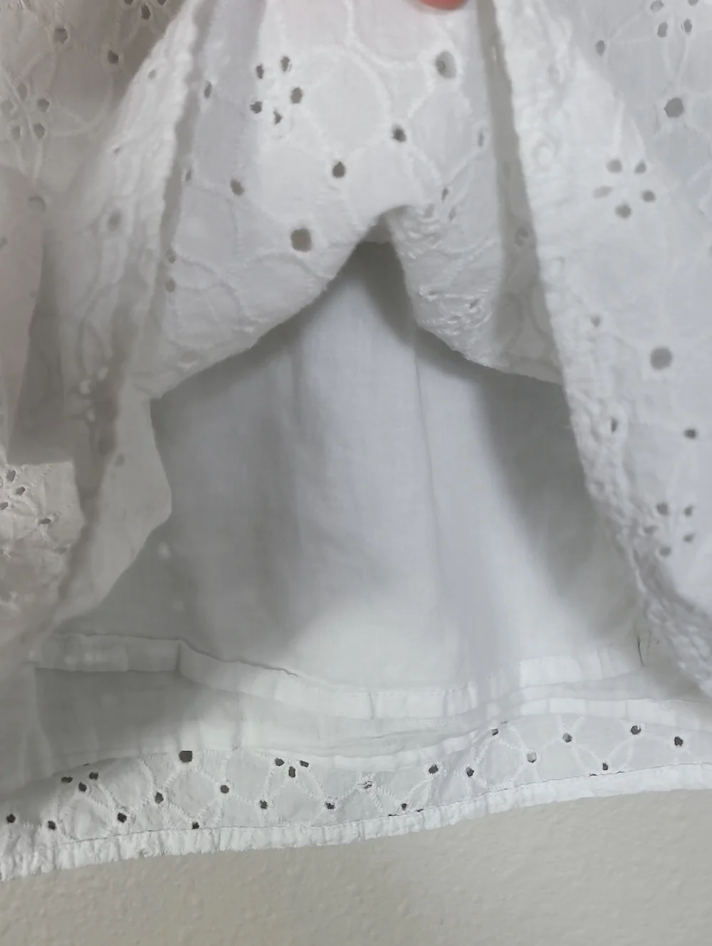 Tucker & Tate Eyelet White Dress Girls Size 7 Cotton Cottagecore Family Photo
